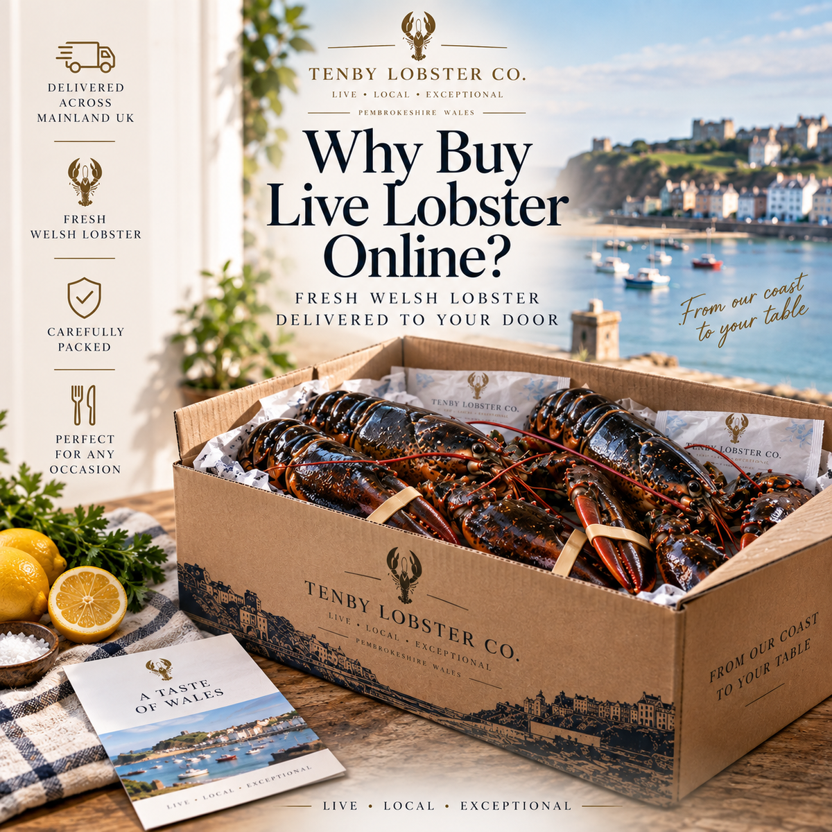 Why Buy Live Lobster Online? Fresh Welsh Lobster Delivered to Your Door